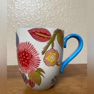 Tabletops Gallery Glossy Floral Mug 16oz